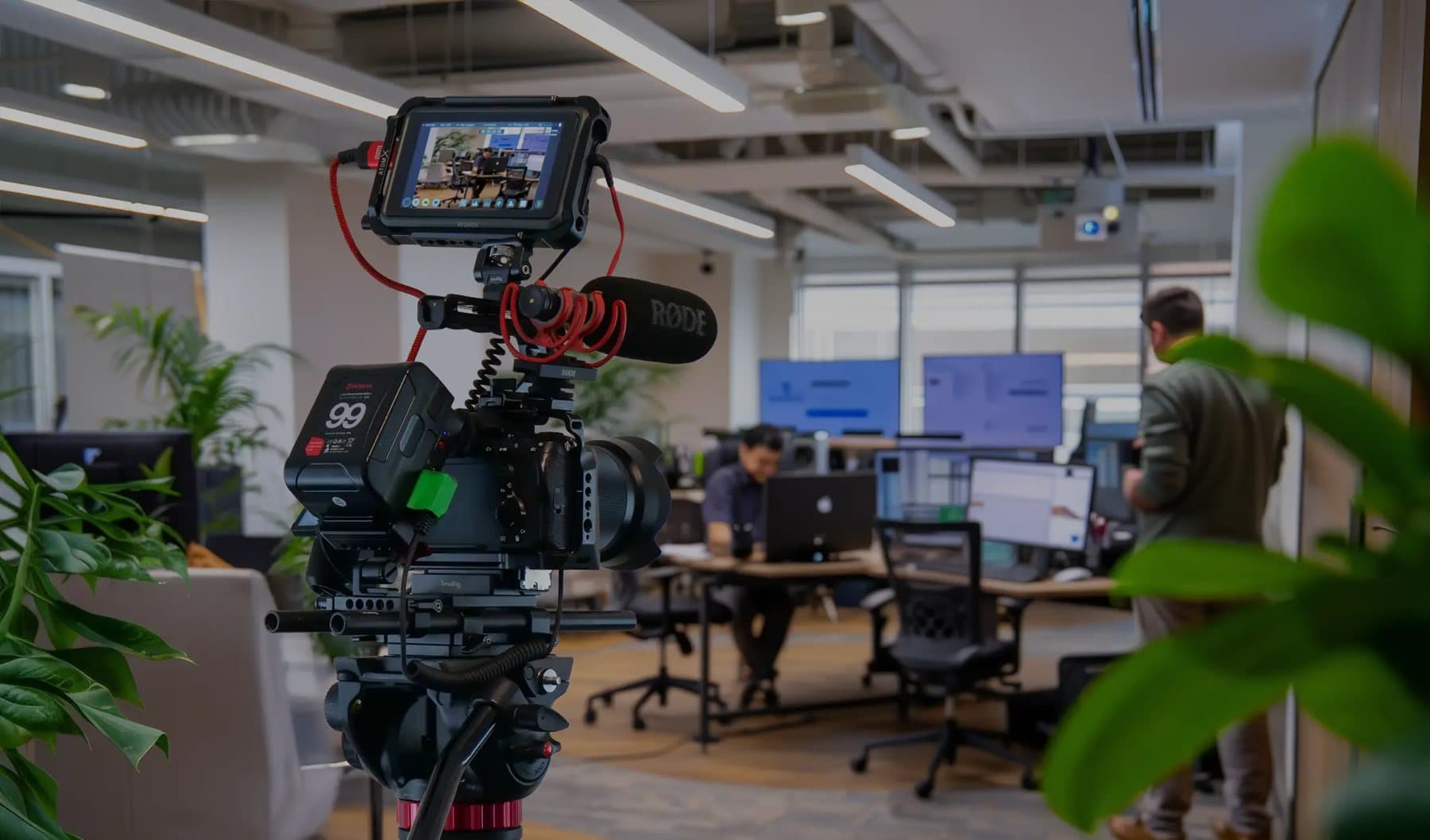 Kamera beim Videodreh
